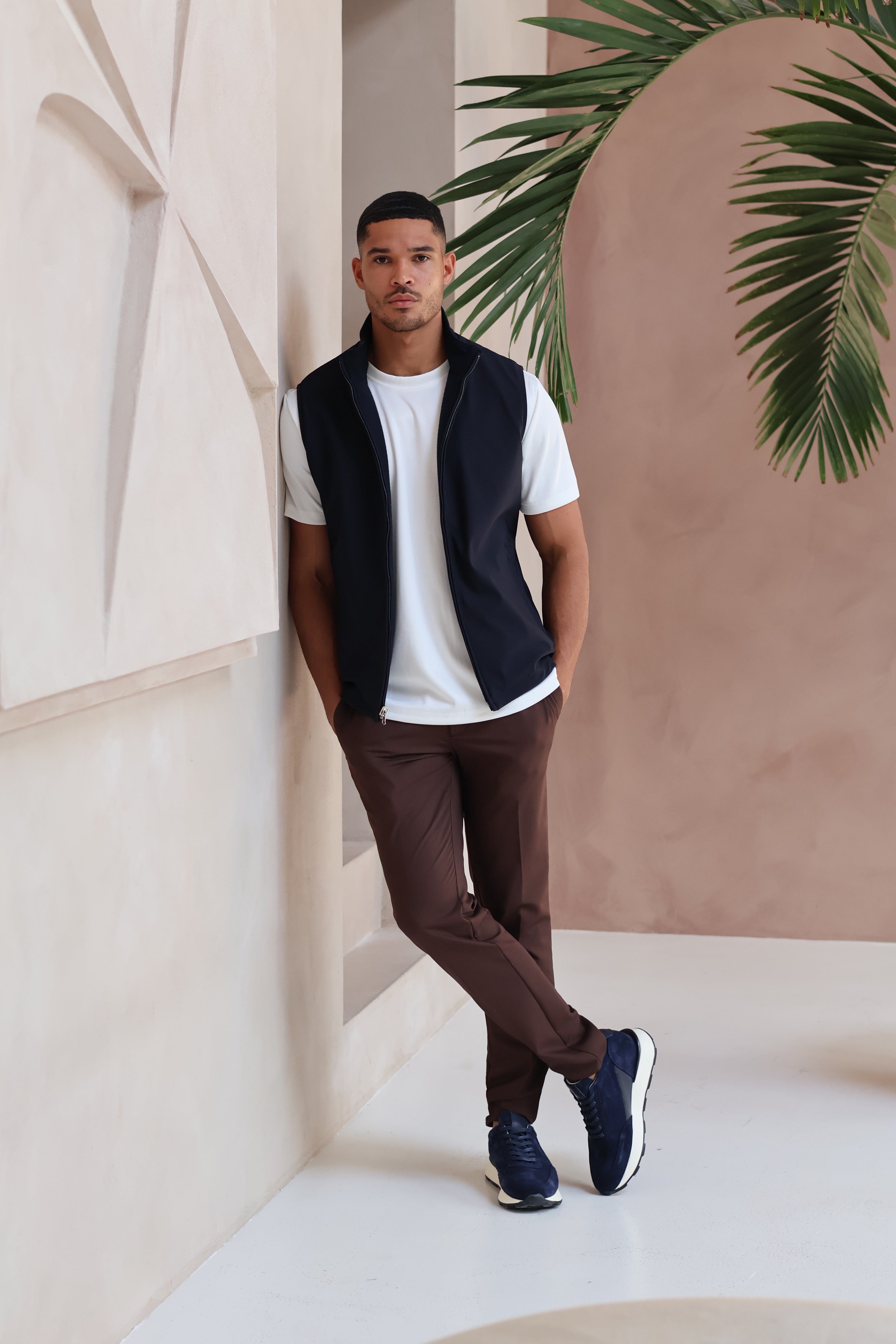 TWEEZIJDIGE SUÈDE BODYWARMER