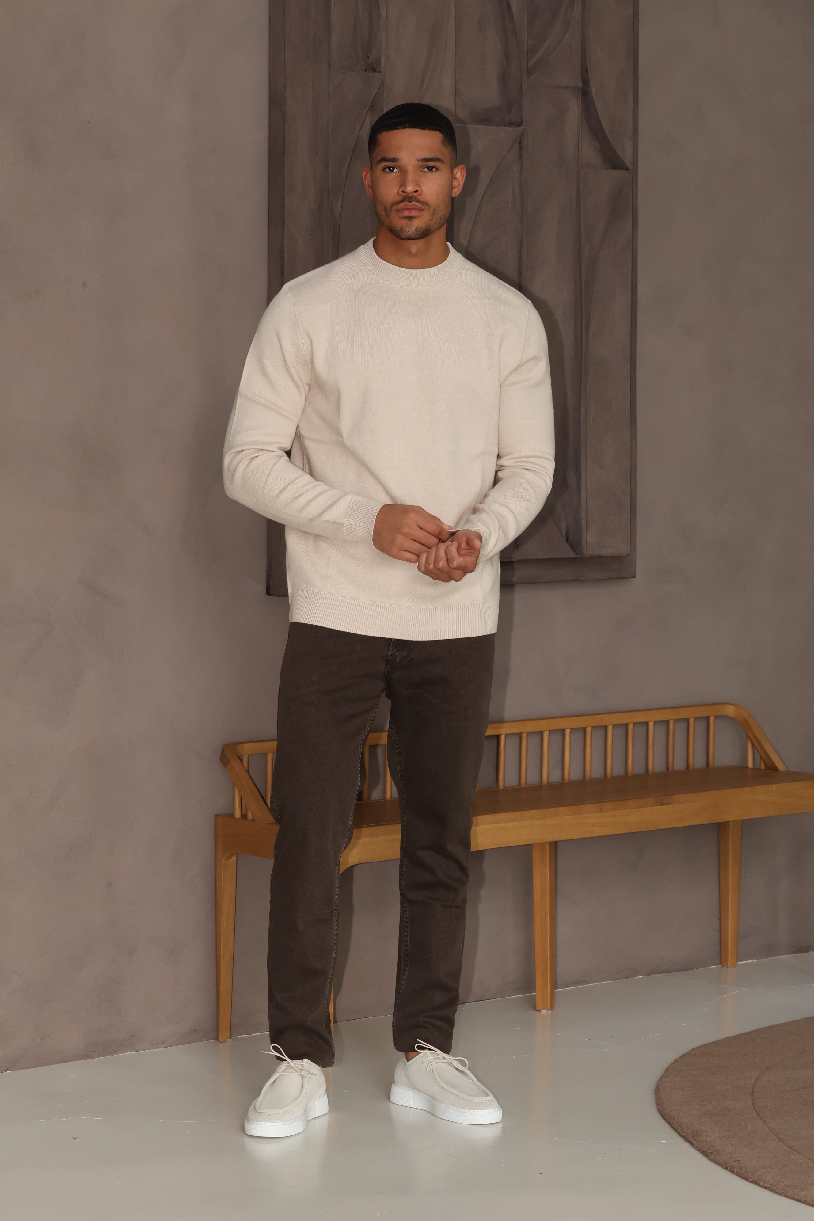 SOFT TOUCH KNIT CREWNECK