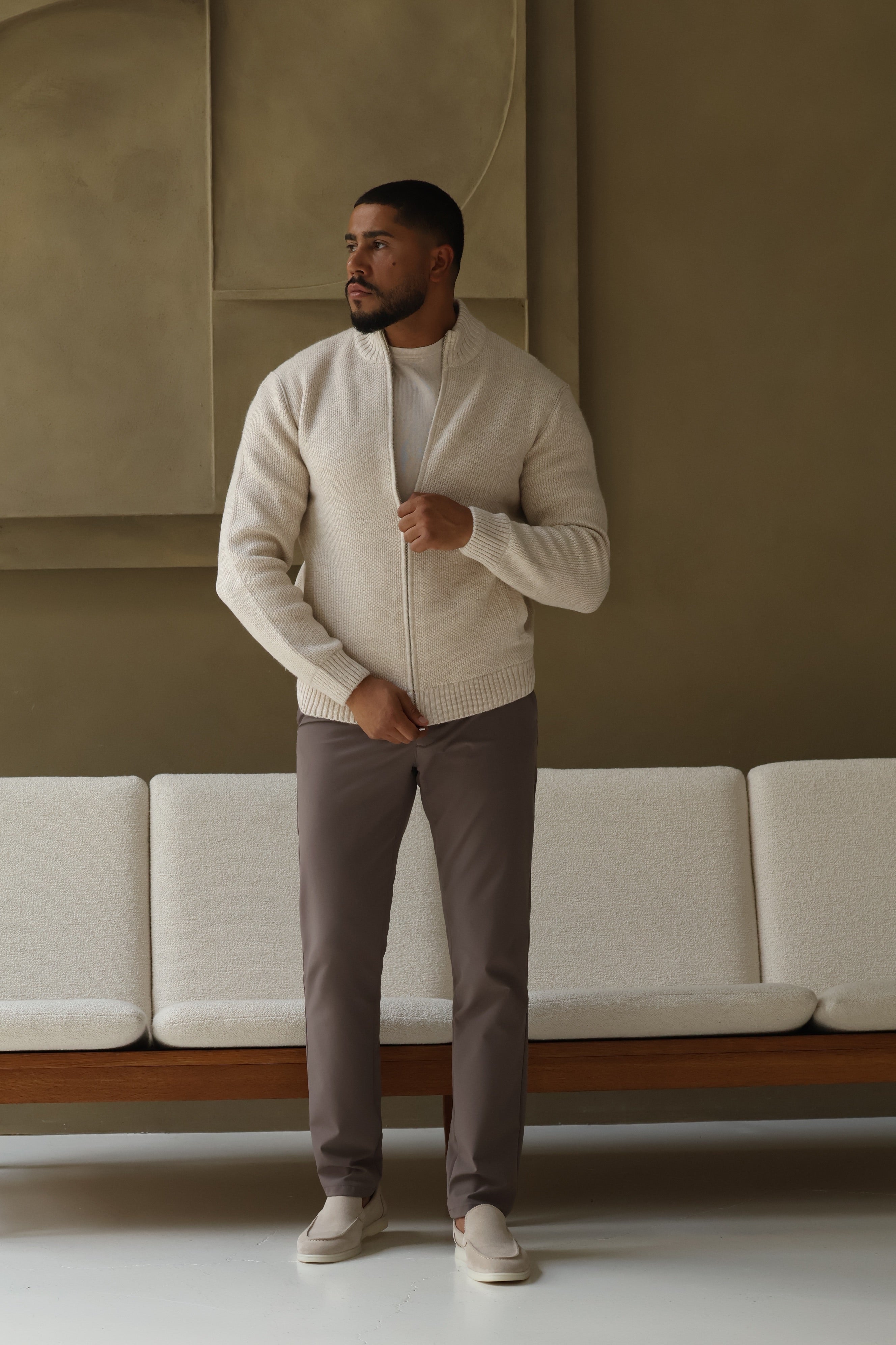 WOOL RIBBED VEST