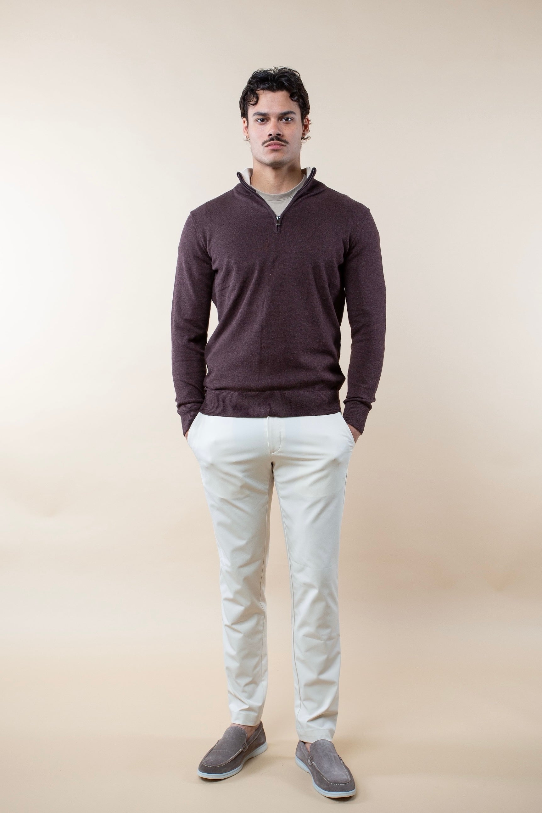 SIGNATURE HALF-ZIP SWEATER