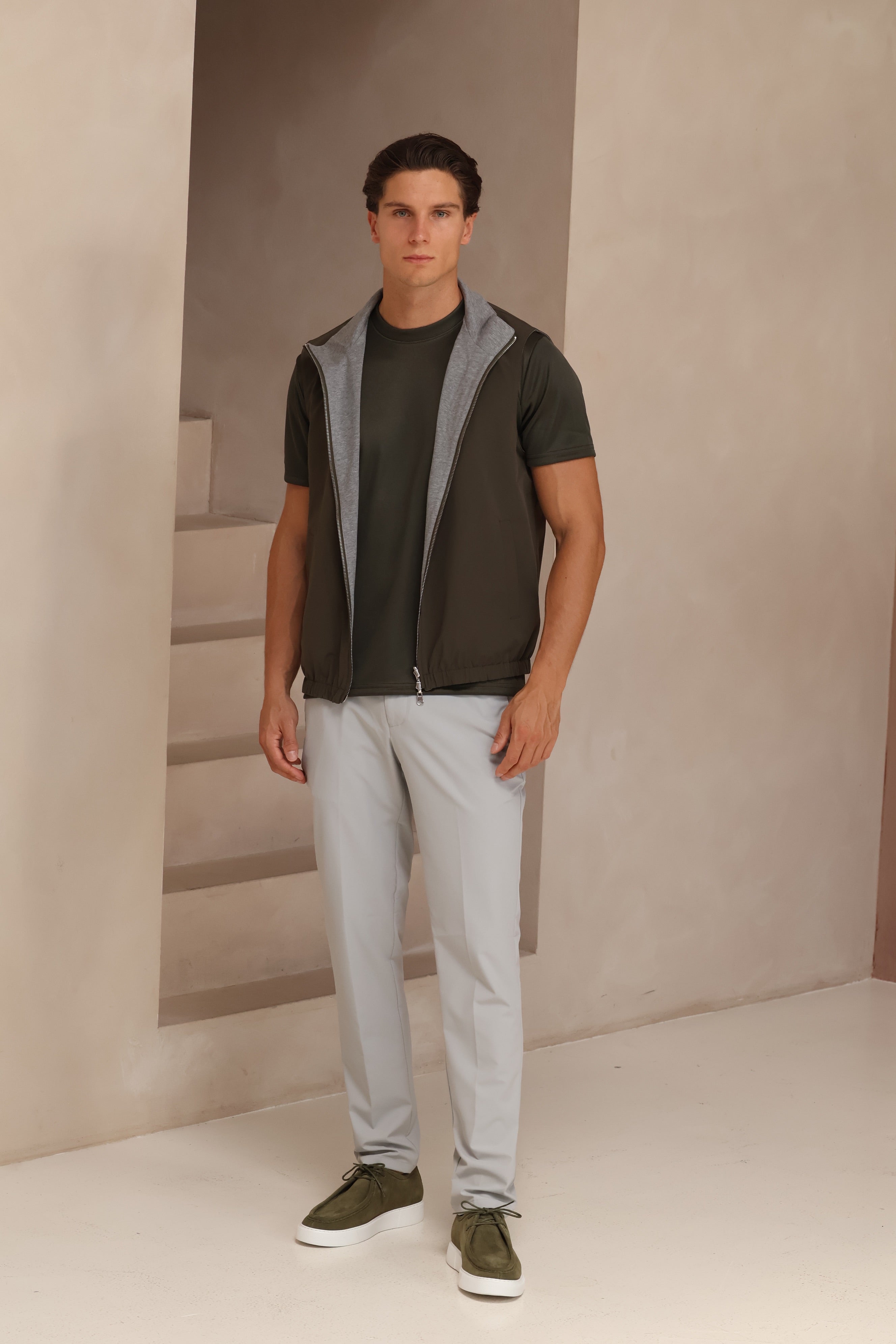 TWEEZIJDIGE JOGGER BODYWARMER