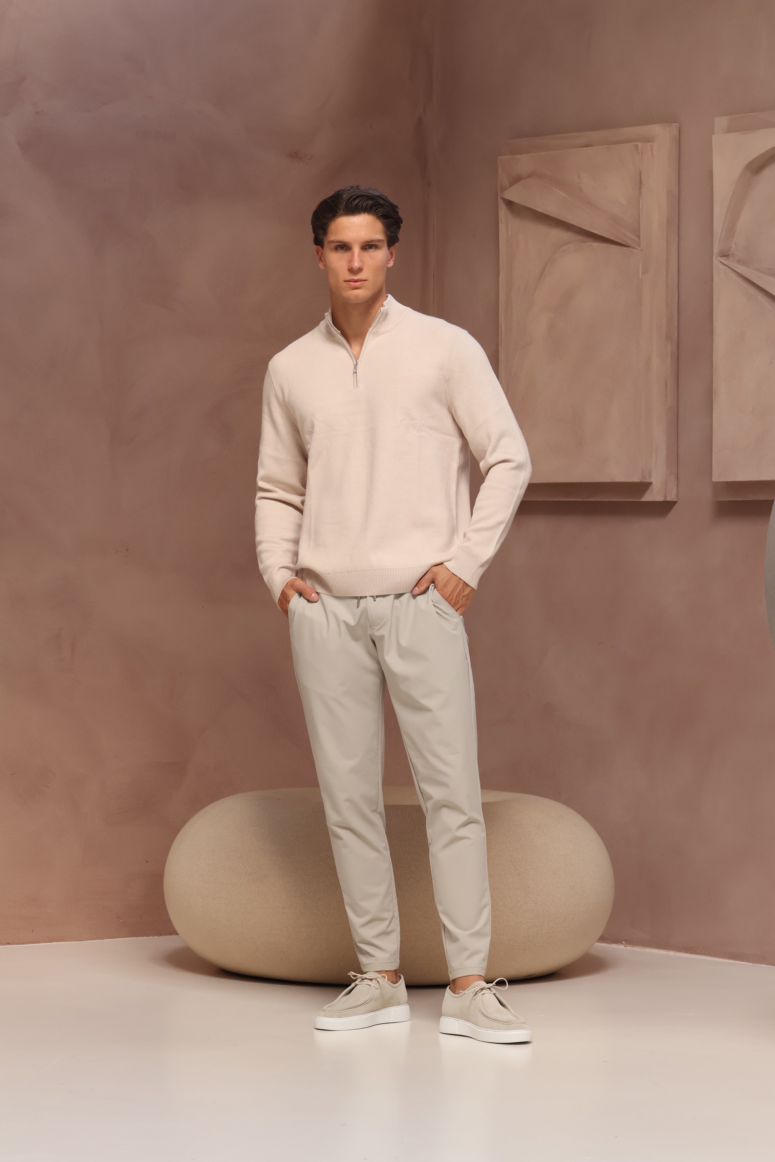 SOFT TOUCH KNIT HALF-ZIP