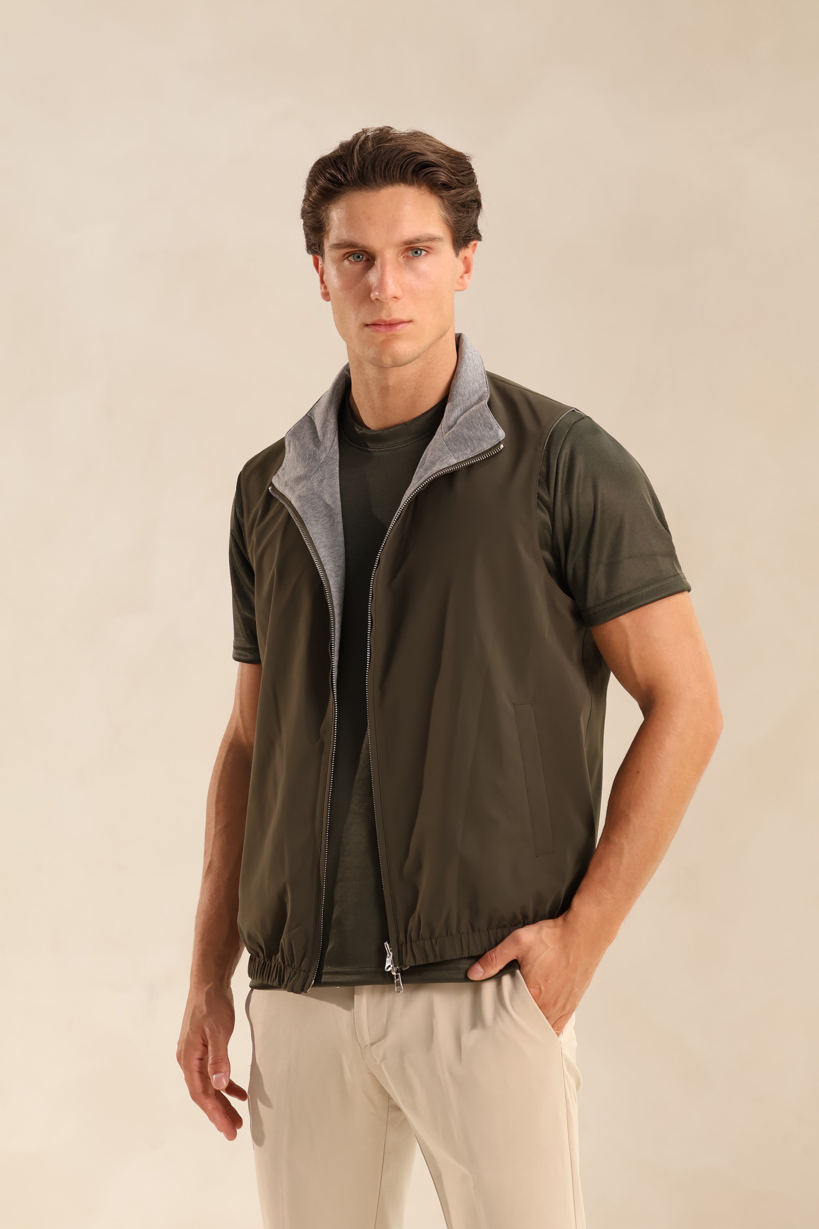 TWEEZIJDIGE JOGGER BODYWARMER