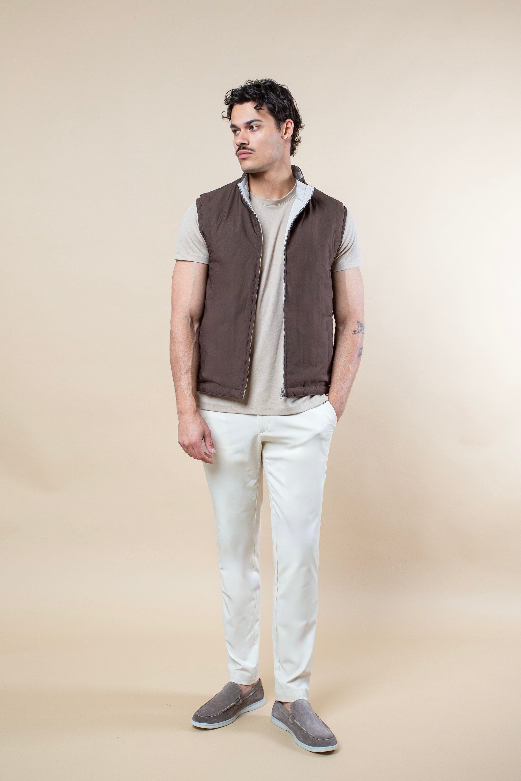 TWEEZIJDIGE PUFFER BODYWARMER