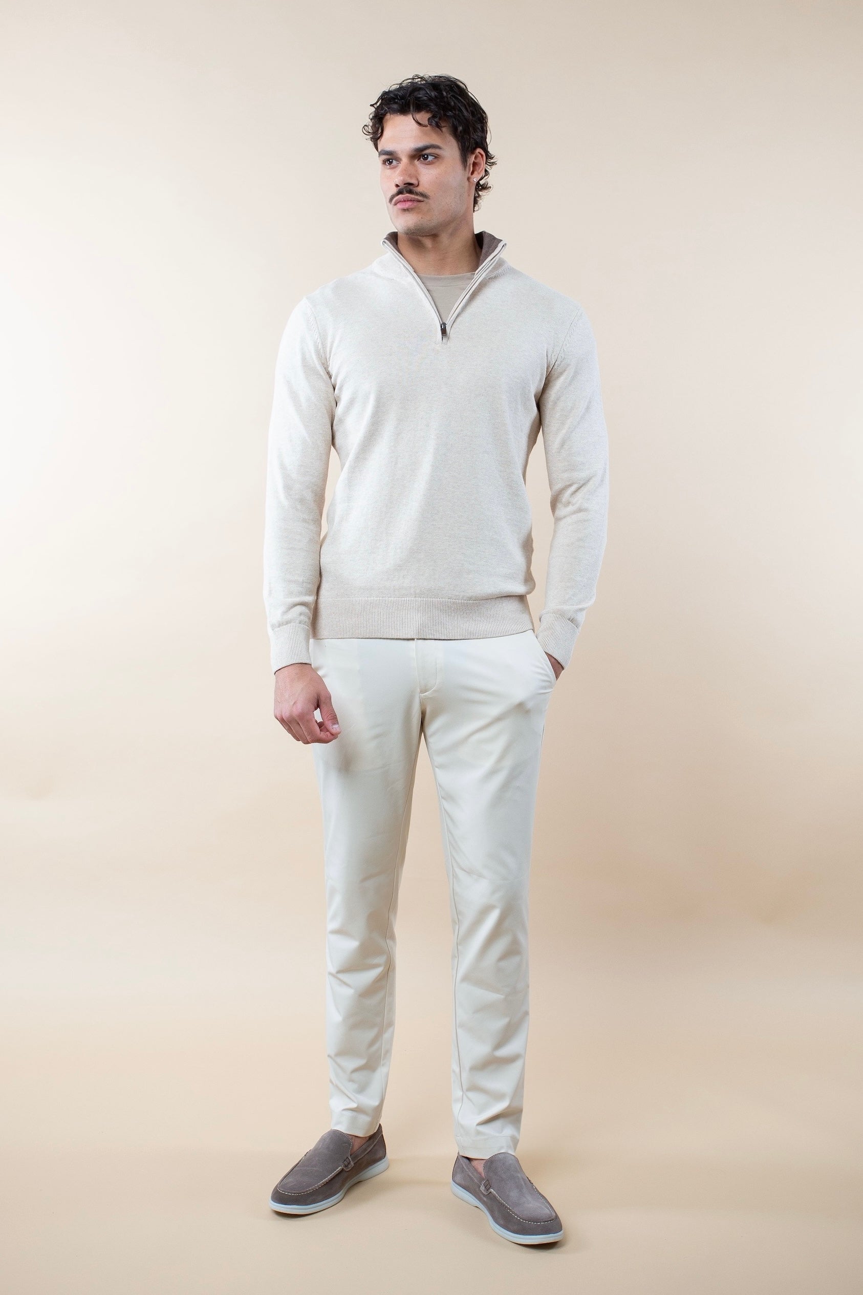 SIGNATURE HALF-ZIP SWEATER