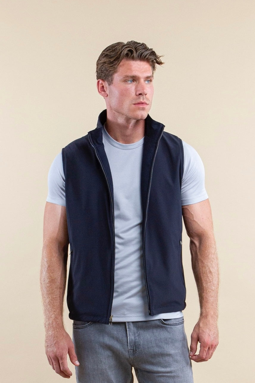 TWEEZIJDIGE SUÈDE BODYWARMER