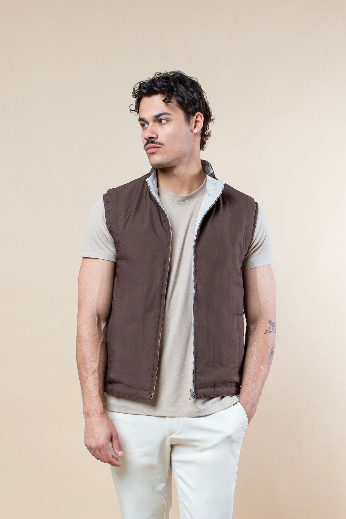 TWEEZIJDIGE PUFFER BODYWARMER