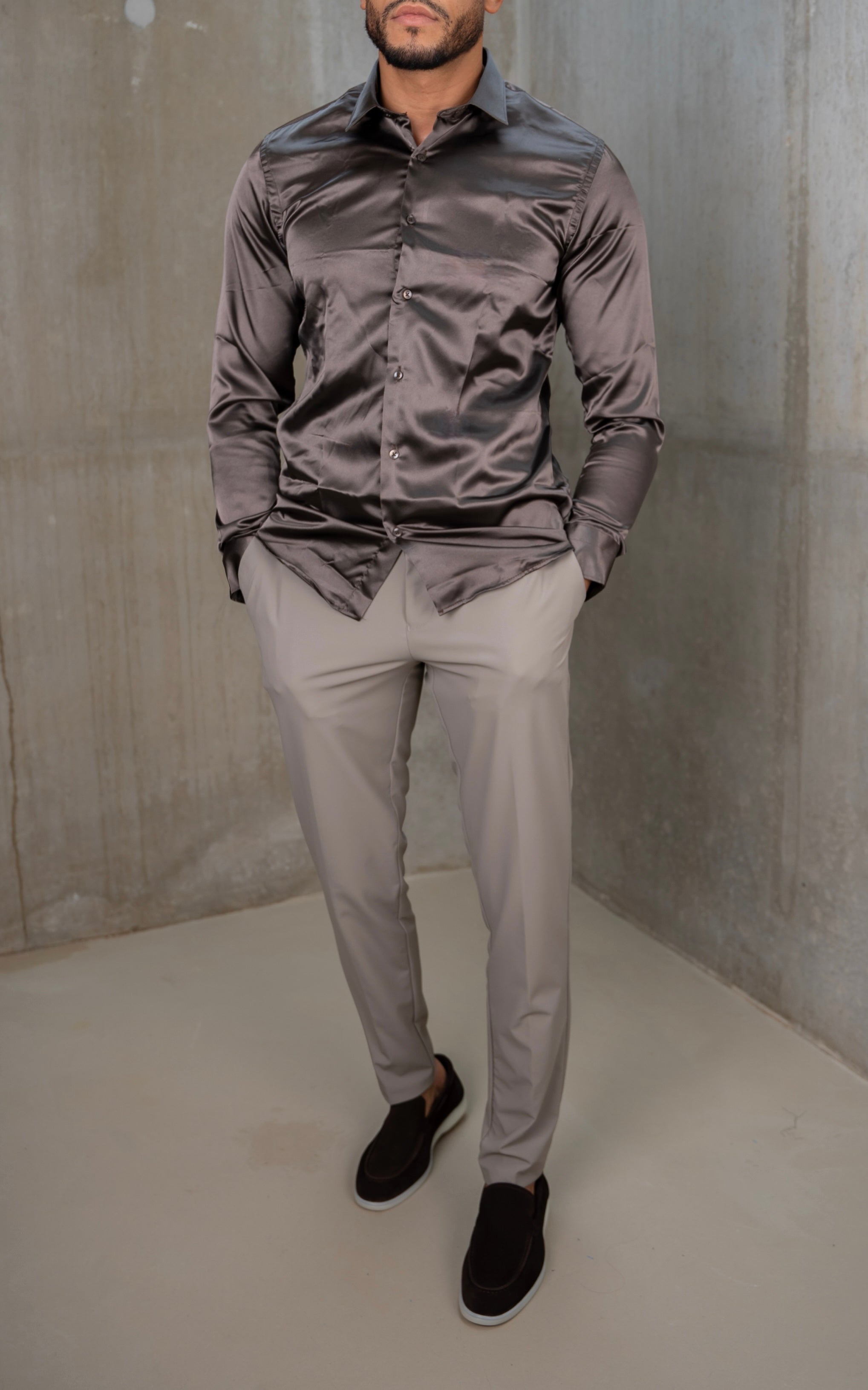 Satijn Glans Luxury Overhemd