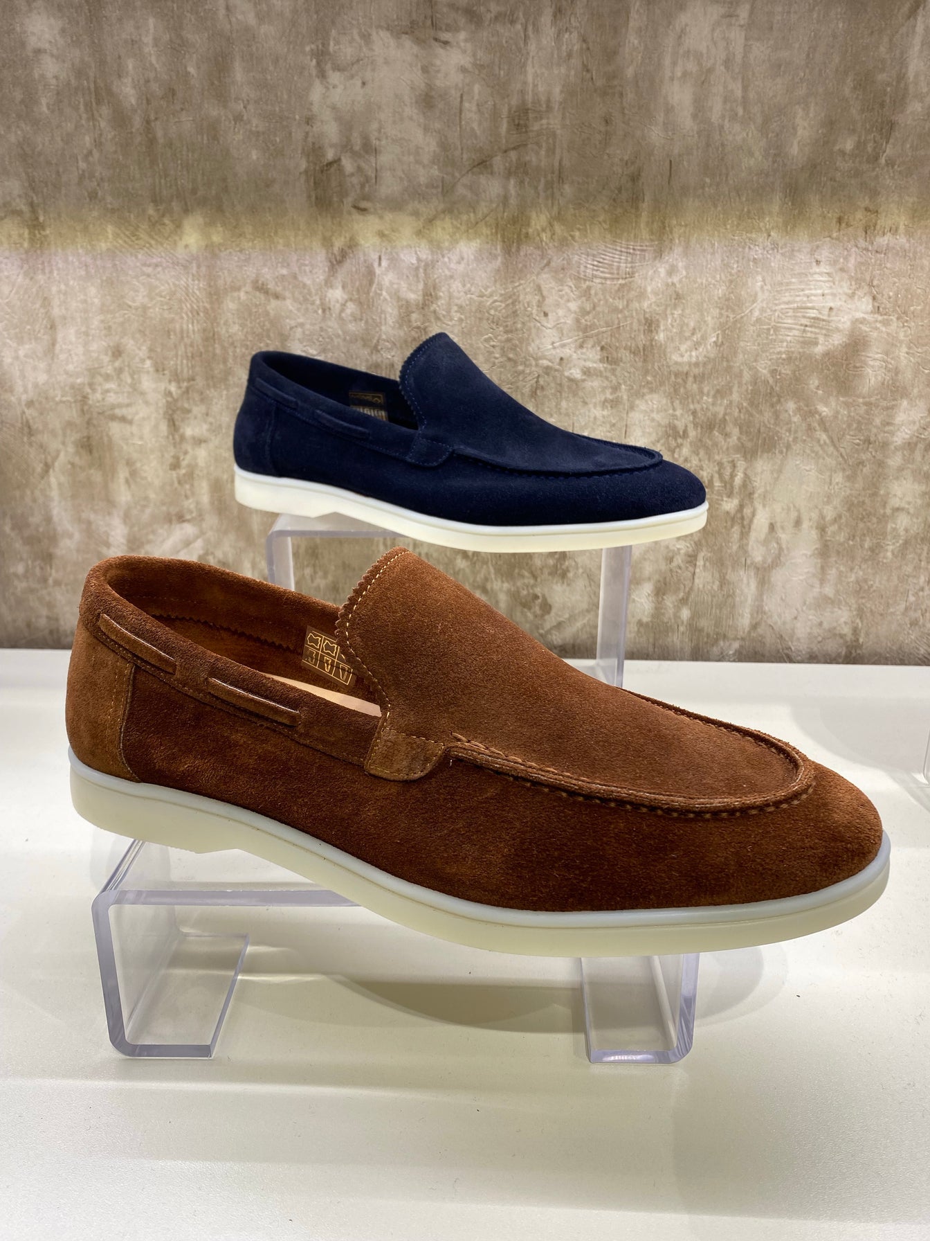 Slip-on Boat loafers - Camel